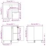 Armario cocina “Lyon” madera ingeniería gris Sonoma von , Küchenschränke - Ref: Foro24-815583, Preis: 99,96 €, Rabatt: %