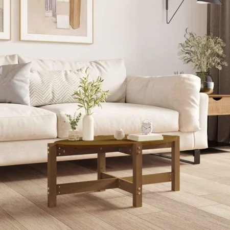 Mesa de centro madera maciza de pino marrón miel 87x48x35 cm von , Couchtisch - Ref: Foro24-822325, Preis: 36,91 €, Rabatt: %