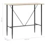 Mesa alta de cocina MDF color roble 120x60x110 cm von , Küchen- und Esstische - Ref: Foro24-281548, Preis: 147,84 €, Rabatt: %