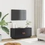 Mueble de TV de madera maciza de pino negro 80x34x40 cm by , TV Furniture - Ref: Foro24-818234, Price: 70,14 €, Discount: %