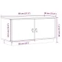 Mueble de TV de madera maciza de pino negro 80x34x40 cm by , TV Furniture - Ref: Foro24-818234, Price: 70,14 €, Discount: %