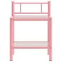 Mesitas de noche 2 unidades metal y vidrio rosa y transparente de , Mesitas de noche - Ref: Foro24-325095, Precio: 58,62 €, D...