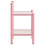 Mesitas de noche 2 unidades metal y vidrio rosa y transparente de , Mesitas de noche - Ref: Foro24-325095, Precio: 58,62 €, D...