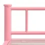Mesitas de noche 2 unidades metal y vidrio rosa y transparente de , Mesitas de noche - Ref: Foro24-325095, Precio: 58,62 €, D...