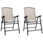Sillas plegables de jardín 2 unidades textilene color crema von , Gartenstühle - Ref: Foro24-47924, Preis: 97,59 €, Rabatt: %