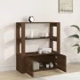 Aparador de madera contrachapada marrón roble 80x30x90 cm by , Sideboards - Ref: Foro24-819467, Price: 69,60 €, Discount: %