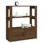 Aparador de madera contrachapada marrón roble 80x30x90 cm by , Sideboards - Ref: Foro24-819467, Price: 69,60 €, Discount: %