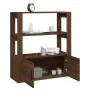 Aparador de madera contrachapada marrón roble 80x30x90 cm by , Sideboards - Ref: Foro24-819467, Price: 69,60 €, Discount: %