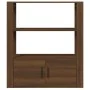 Aparador de madera contrachapada marrón roble 80x30x90 cm by , Sideboards - Ref: Foro24-819467, Price: 69,60 €, Discount: %