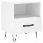 Mesita de noche madera de ingeniería blanco 40x35x47,5 cm de , Mesitas de noche - Ref: Foro24-827420, Precio: 41,06 €, Descue...