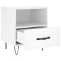 Mesita de noche madera de ingeniería blanco 40x35x47,5 cm de , Mesitas de noche - Ref: Foro24-827420, Precio: 41,06 €, Descue...