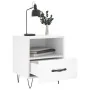 Mesita de noche madera de ingeniería blanco 40x35x47,5 cm de , Mesitas de noche - Ref: Foro24-827420, Precio: 41,06 €, Descue...