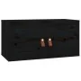 Armario de pared de madera maciza de pino negro 60x30x30 cm by , Shelves and shelves - Ref: Foro24-818373, Price: 76,15 €, Di...