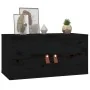 Armario de pared de madera maciza de pino negro 60x30x30 cm by , Shelves and shelves - Ref: Foro24-818373, Price: 76,15 €, Di...