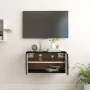 Armario de pared de madera maciza de pino negro 60x30x30 cm by , Shelves and shelves - Ref: Foro24-818373, Price: 76,15 €, Di...