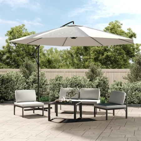 Sombrilla voladiza 3,5 m blanco arena by , Umbrellas - Ref: Foro24-42199, Price: 128,10 €, Discount: %