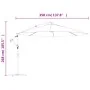 Sombrilla voladiza 3,5 m blanco arena by , Umbrellas - Ref: Foro24-42199, Price: 128,10 €, Discount: %