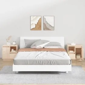 Mesitas de noche 2 uds madera maciza de pino 50x34x50 cm by , Nightstands - Ref: Foro24-814480, Price: 101,60 €, Discount: %