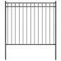 Valla de jardín de acero negro 1,7x1,5 m by , fence panels - Ref: Foro24-146315, Price: 97,59 €, Discount: %