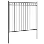 Valla de jardín de acero negro 1,7x1,5 m by , fence panels - Ref: Foro24-146315, Price: 97,59 €, Discount: %
