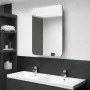 Armario de baño con espejo y LED gris 60x11x80 cm von , Badezimmerwaschtische - Ref: Foro24-326505, Preis: 154,92 €, Rabatt: %