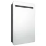 Armario de baño con espejo y LED gris 60x11x80 cm von , Badezimmerwaschtische - Ref: Foro24-326505, Preis: 154,92 €, Rabatt: %