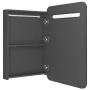 Armario de baño con espejo y LED gris 60x11x80 cm von , Badezimmerwaschtische - Ref: Foro24-326505, Preis: 154,92 €, Rabatt: %