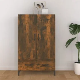 Aparador de madera contrachapada roble ahumado 70x31x115 cm von , Sideboards - Ref: Foro24-817474, Preis: 85,23 €, Rabatt: %