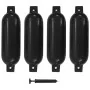 Parachoques para barco 4 unidades PVC negro 51x14 cm by , Docking and anchoring - Ref: Foro24-92381, Price: 61,63 €, Discount: %