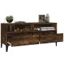 Mueble de TV madera contrachapada roble ahumado 100x34,5x44,5cm de , Muebles TV - Ref: Foro24-831906, Precio: 66,54 €, Descue...