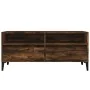 Mueble de TV madera contrachapada roble ahumado 100x34,5x44,5cm de , Muebles TV - Ref: Foro24-831906, Precio: 66,54 €, Descue...