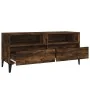 Mueble de TV madera contrachapada roble ahumado 100x34,5x44,5cm de , Muebles TV - Ref: Foro24-831906, Precio: 66,54 €, Descue...