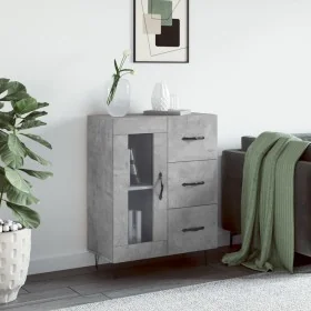Aparador de madera de ingeniería gris hormigón 69,5x34x90 cm de , Aparadores - Ref: Foro24-828040, Precio: 91,32 €, Descuento: %