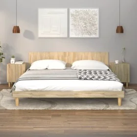 Mesitas de noche 2 uds madera contrachapada color roble Sonoma by , Nightstands - Ref: Foro24-812049, Price: 67,06 €, Discoun...