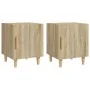Mesitas de noche 2 uds madera contrachapada color roble Sonoma by , Nightstands - Ref: Foro24-812049, Price: 67,06 €, Discoun...