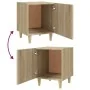 Mesitas de noche 2 uds madera contrachapada color roble Sonoma by , Nightstands - Ref: Foro24-812049, Price: 67,06 €, Discoun...