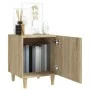 Mesitas de noche 2 uds madera contrachapada color roble Sonoma by , Nightstands - Ref: Foro24-812049, Price: 67,06 €, Discoun...