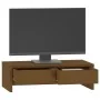Soporte de monitor madera maciza pino marrón miel 50x27x15 cm von , Computersockel und -erhöhungen - Ref: Foro24-813957, Prei...