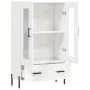 Aparador alto madera de ingeniería blanco brillo 69,5x31x115 cm von , Sideboards - Ref: Foro24-828310, Preis: 104,47 €, Rabat...