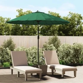 Sombrilla de jardín con palo de aluminio verde 270 cm by , Umbrellas - Ref: Foro24-47304, Price: 89,02 €, Discount: %
