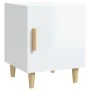Mesita de noche madera contrachapada blanco brillante by , Nightstands - Ref: Foro24-812054, Price: 42,62 €, Discount: %
