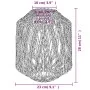 Pantalla de lámpara hierro y papel negra Ø23x28 cm von , Lampenschirme - Ref: Foro24-364362, Preis: 30,64 €, Rabatt: %