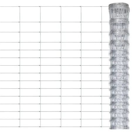 Valla de jardín de acero galvanizado plateado 50x1,6 m de , Paneles de vallas - Ref: Foro24-149492, Precio: 102,21 €, Descuen...