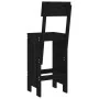Taburetes de cocina 2 uds madera de pino negro 40x48,5x115,5 cm von , Gartenstühle - Ref: Foro24-825363, Preis: 112,68 €, Rab...