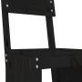 Taburetes de cocina 2 uds madera de pino negro 40x48,5x115,5 cm von , Gartenstühle - Ref: Foro24-825363, Preis: 112,68 €, Rab...