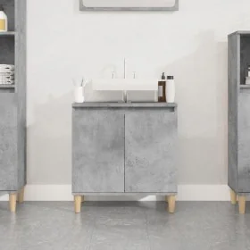 Armario de lavabo madera contrachapada gris hormigón 58x33x60cm by , bathroom vanities - Ref: Foro24-821256, Price: 53,09 €, ...