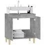 Armario de lavabo madera contrachapada gris hormigón 58x33x60cm by , bathroom vanities - Ref: Foro24-821256, Price: 53,09 €, ...