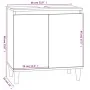 Armario de lavabo madera contrachapada gris hormigón 58x33x60cm by , bathroom vanities - Ref: Foro24-821256, Price: 53,09 €, ...
