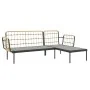 Set muebles jardín 3 pzas y cojines gris oscuro ratán sintético von , Gartensets - Ref: Foro24-364109, Preis: 308,99 €, Rabat...