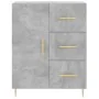 Aparador de madera de ingeniería gris hormigón 69,5x34x90 cm by , Sideboards - Ref: Foro24-827904, Price: 89,89 €, Discount: %